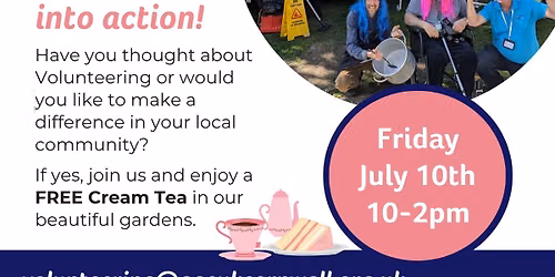 Falmouth Community Hub Volunteering Open Day - including FREE Cream Tea