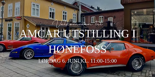 Amcar utstilling i H\u00f8nefoss