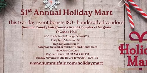 51st Annual Summit County Fairgrounds Holiday Mart