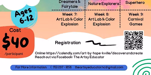 Week 1 Summer Fun! Discover & Create - Kids Creation Camp