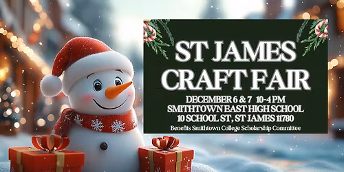 \u2728 Get ready for a magical holiday shopping experience at the St. James Craft Fair\u2728