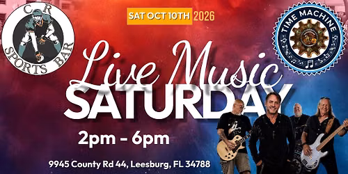 Time Machine @ CR Sports Saturday Oct 10th 2pm-6pm