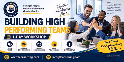 Building High Performing Teams 1-Day Workshop New York