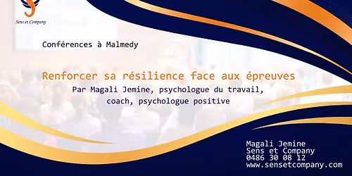 Conf\u00e9rence : renforcer sa r\u00e9silience face aux \u00e9preuves de la vie