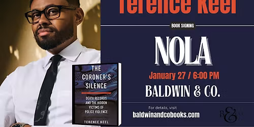 Terence Keel Author Talk and Book Signing