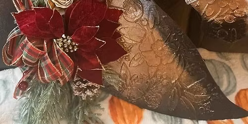 Horse Head Winter Wreath Craft Class Workshop