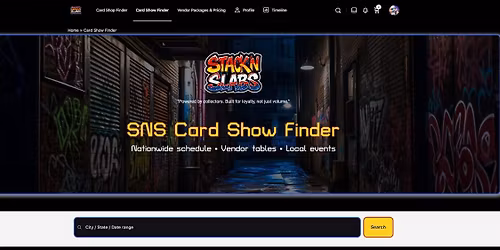 SNS National Card Show Finder Launch