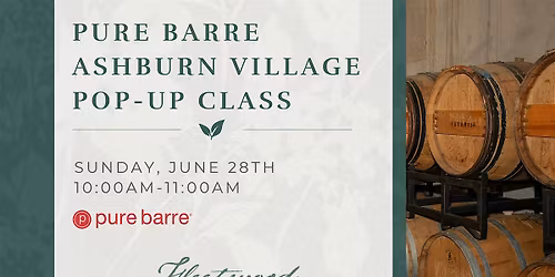 Pure Barre Ashburn Village Pop-Up Class