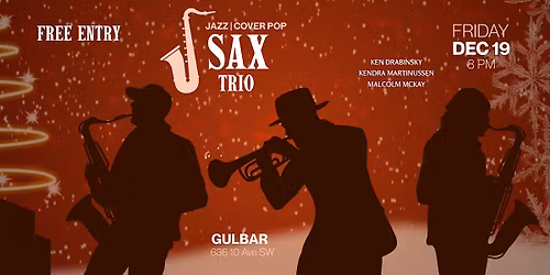 Sax Trio | Jazz | quirky Christmas evening