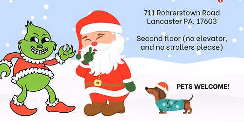 \ud83c\udf85\ud83c\udffcPhotos with Santa + Grinch!\ud83d\udc9a