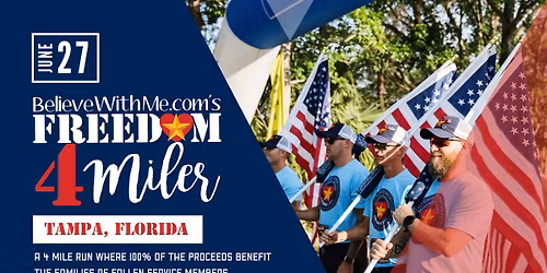Believe With Me's Freedom 4 Miler TAMPA