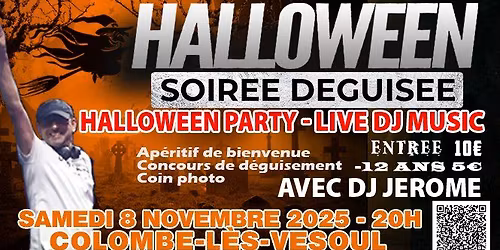 \ud83c\udf83 Halloween Soir\u00e9e Clubbing #4 by le CALC avec ASO70 et DJ J\u00e9r\u00f4me - 8 Novembre 2025
