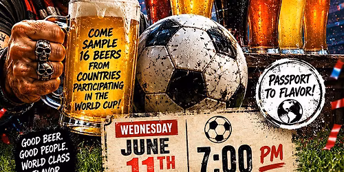 Beers of The World Cup Tasting