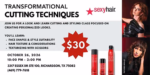 SexyHair: Transformational Cutting Techniques