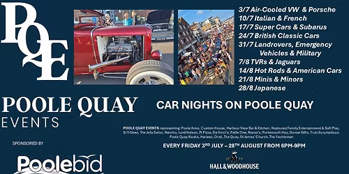   Car Nights on Poole Quay - British Classic Cars