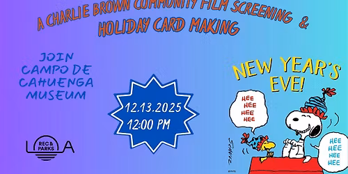 Charlie Brown Film Screening and Holiday Craft