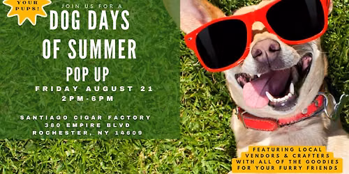 Dog Days of Summer Pop Up Event!