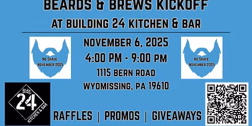 Beards & Brews Kickoff at Building 24 Kitchen & Bar