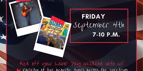 Acoustic Reverie (Featuring Two Lucky Bums) at Coach's Corner - Labor Day Weekend Kickoff!