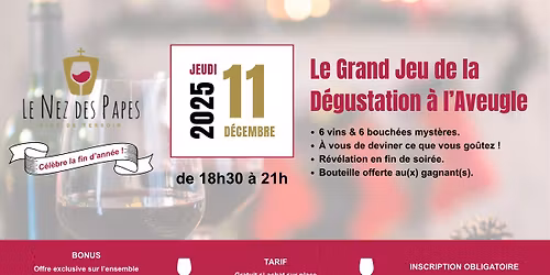 Le Grand Jeu de la D\u00e9gustation \u00e0 l'Aveugle