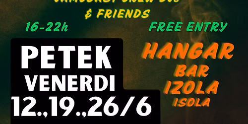 Afterwork REGGAE PARTY 12.6 Jamcoast & Hangar bar!