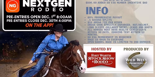 FWSSR AQHA\/APHA & Open 5D Barrel Race