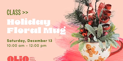  Holiday Floral Mug Class with Cindy Sanford