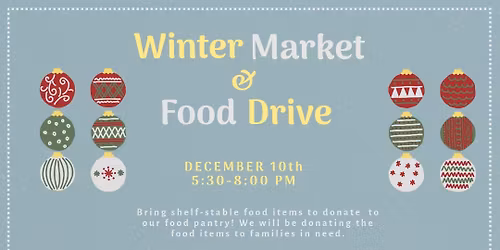 Winter Market & Food Drive
