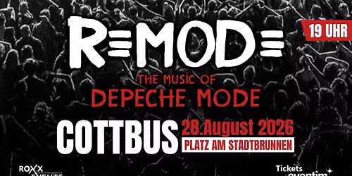 28.08. I The Music of Depeche Mode w/. REMODE I COTTBUS (Stadtbrunnen)