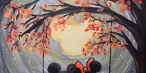 Family Paint party at the Chill Zone Frozen Yogurt