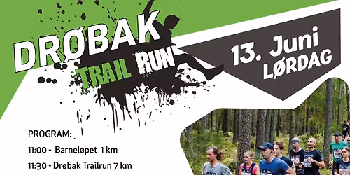 Dr\u00f8bak TrailRun 13 juni i Seierstenmarka fra Dr\u00f8bak Montesorri skole
