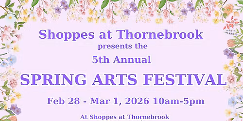 Thornebrook Spring Arts Festival 2026