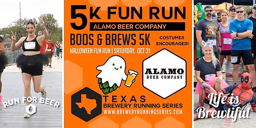 Boos & Brews 5k x Alamo Beer Company | Texas Brewery Running Series