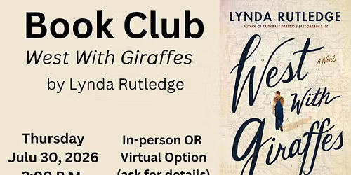 Book Club: West With Giraffes by Lynda Rutledge