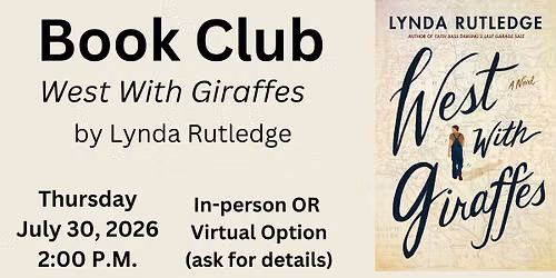 Book Club: West With Giraffes by Lynda Rutledge
