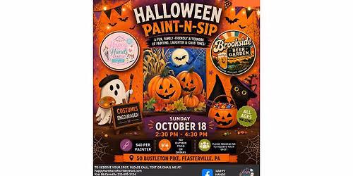 Halloween Party Paint-N-Sip - Brookside Beer Garden
