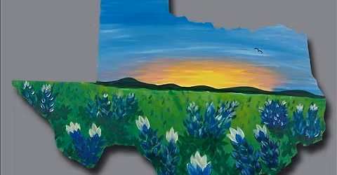 Texas Spring - Bluebonnets Cutout (Add A Candle)