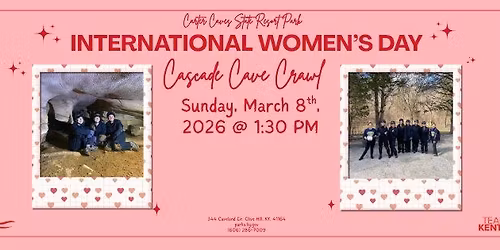 International Women's Day Crawl: Cascade Cave
