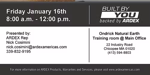 2026 Ardex Hardscape Training
