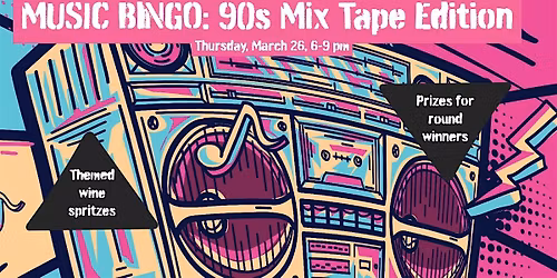 Music Bingo: 90s Mix Tape Edition