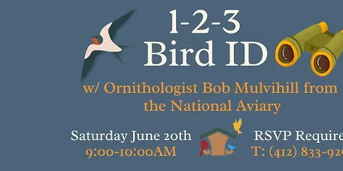 1-2-3 Bird ID with Ornithologist Bob Mulvihill