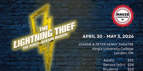 Mavis Productions: The Lightning Thief The Percy Jackson Musical (London)
