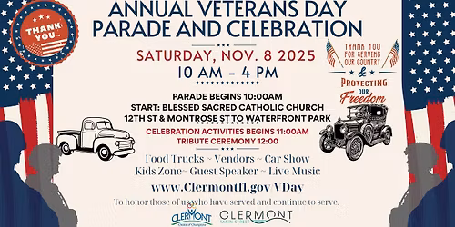 Veterans Day Parade and Celebration & Vintage Car Show