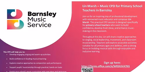 Lin Marsh - Music CPD for Primary School Teachers in Barnsley 