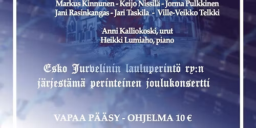 Tuomaanp\u00e4iv\u00e4n joululauluilta Lumijoen kirkossa 21.12.2025 klo 19.30