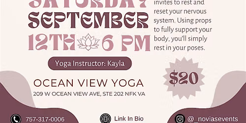 Restorative Yoga (Women Only)