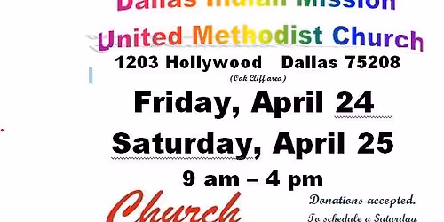 CHURCH  YARD  SALE!! 