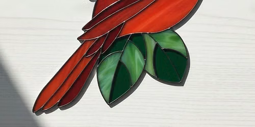 Cardinal Stained Glass Craft Class Workshop