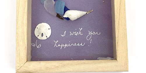 Beach Glass Crescent Moon Shadow Box Workshop - Mapunapuna
