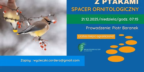\u201ePOWITANIE ZIMY Z PTAKAMI\u201d\/SPACER ORNITOLOGICZNY